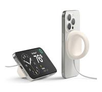 elago Grip Stand Cargador Magnetico - Compatibile con MagSafe, Compatible con la Serie iPhone 17/16/15/14/13/12, Soporte Grip Agarres de Silicona [Cargador No Incluido] (Piedra)