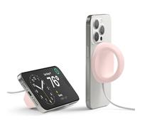 elago Grip Stand Cargador Magnetico - Compatibile con MagSafe, Compatible con la Serie iPhone 17/16/15/14/13/12, Soporte Grip Agarres de Silicona [Cargador No Incluido] (Rosa Encantadora)