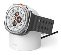 elago Soporte de Carga Compatible con Samsung Galaxy Watch 8, 8 Classic, 7, Ultra, 6 Series, and 5 Series, Modo Soporte Nocturno, Gestión de Cables [Cable de Carga No Incluido] (Blanco)