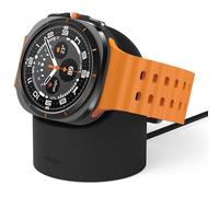 elago Soporte de Carga Compatible con Samsung Galaxy Watch 8, 8 Classic, 7, Ultra, 6 Series, and 5 Series, Modo Soporte Nocturno, Gestión de Cables [Cable de Carga No Incluido] (Negro)