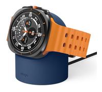 elago Soporte de Carga Compatible con Samsung Galaxy Watch 8, 8 Classic, 7, Ultra, 6 Series, and 5 Series, Modo Soporte Nocturno, Gestión de Cables [Cable de Carga No Incluido] (Jean Indigo)