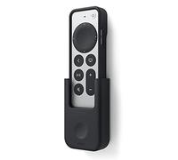 elago Soporte para Control Remoto Compatible con Apple TV 4K Siri Remote 3rd (2022) & 2nd Generación - Adhesivo Fuerte Reutilizable u Opciones de Montaje con Tornillos, Montaje en Pared [Negro]