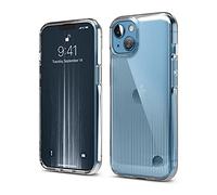 elago Urban Transparente Funda Compatible con iPhone 13 (6.1"), Anti-Amarilleo, Diseño Estético de Refracción de Luz, Patrón de Rayas, TPU Premium, Agarre Ergonómico y Suave, Prueba de Golpes