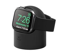 elago W2 Soporte de Carga Compatible con Apple Watch Series 11/10/9/8/7/6/5/4/3/2/1/Ultra3/Ultra2/Ultra/SE3/SE2/SE (49/46/45/44/42/41/40/38 mm) - Modo Soporte Nocturno [Sin Cargador] (Negro)