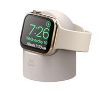 elago W2 Soporte de Carga Compatible con Apple Watch Series 11/10/9/8/7/6/5/4/3/2/1/Ultra3/Ultra2/Ultra/SE3/SE2/SE (49/46/45/44/42/41/40/38 mm) - Modo Soporte Nocturno [Sin Cargador] (Piedra)