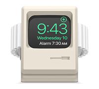 elago W3 Soporte de Carga Compatible con Apple Watch Series 11/10/9/8/7/6/5/4/3/2/1/Ultra3/Ultra2/Ultra/SE3/SE2/SE (49mm 46mm 45mm 44mm 42mm 41mm 40mm 38mm) [Modo Mesilla Noche] (Blanco)