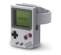 elago W5 Soporte de Carga Compatible con Apple Watch Serie 10/9/8/7/6/5/4/3/2/1/SE 2/SE (46mm 45mm 44mm 42mm 41mm 40mm 38mm) [Compatible Modo Nightstand] - Modo Soporte Nocturno (Gris Claro)