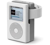 elago W6 Soporte de Carga Compatible con Apple Watch Serie 10/9/8/7/6/5/4/3/2/1/SE 2/SE (46mm 45mm 44mm 42mm 41mm 40mm 38mm) - Diseño Vintage, Modo Soporte Nocturno (Blanco)