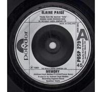 ELAINE PAIGE - MEMORY 7 INCH (7" VINYL 45) UK POLYDOR 1981