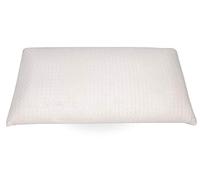 elalmacendelcolchon Almohada viscoelastica, Modelo Aloe Vera con Hilo Plata y Doble Funda, 105 x 34 x 12 cm, Máxima Adaptabilidad - Todas Las Medidas, Blanco y Beis