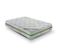 elalmacendelcolchon - Colchón viscoelastico Modelo Aloe Vera, 105 x 180 x 26cm, Tejido Aloe Vera - Todas Las Medidas, Blanco y Verde