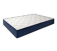 elalmacendelcolchon - Colchón viscoelástico Modelo Memory, 135 x 190 x 18cm - Todas Las Medidas, Blanco y Azul