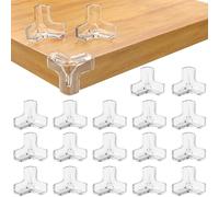 Elalove 20 Unidades Protector Esquinas Bebe T Shape Silicona 4.5cm, Protector Esquinas Muebles Adhesivo de Doble Cara, Esquineras Protectoras Bebe para Cantos de Mesas y Muebles del Hogar