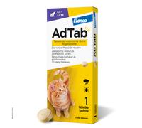 ELANCO AdTab 12 mg, comprimido contra pulgas y garrapatas para gatos de 0,5 a 2 kg
