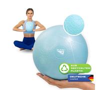 ELANI Pelota de pilates, 25 cm, antideslizante y superligera, con instrucciones de ejercicios, repele la suciedad y es respetuosa con el medio ambiente, hasta 100 kg, pelota de gimnasia pequeña,
