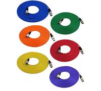 ELAORY XLR - Cable de micrófono (7,5 m, 6 unidades, XLR macho a hembra, cable de micrófono simétrico