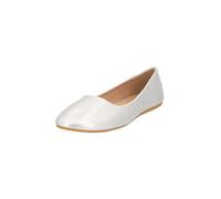 Elara Bailarina Mujer Cómodo Slip Ons Chunkyrayan Plateado DY-10A Silver-42
