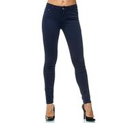 Elara Pantalones para Mujer Jeans Elástico Chunkyrayan Azul Oscuro G09-2 Dk.Blue 36 (S)