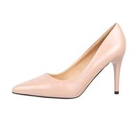 Elara Señoras Bombas Tacones Altos Puntiagudos Stiletto Chunkyrayan B0-129 Beige-40
