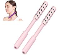 Elarique Beauty Roller, Uplift Facial Massaging Beauty Roller, Massage Face Tool, For Uplift Facial Massaging Beautys Tool, Portable With Ergonomic Handle, for Skincare (pink 2Pcs)