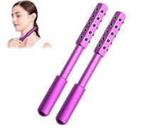 Elarique Beauty Roller, Uplift Facial Massaging Beauty Roller, Massage Face Tool, For Uplift Facial Massaging Beautys Tool, Portable With Ergonomic Handle, for Skincare (purple 2Pcs)