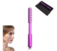 ELARIQUE ESCULTACIÓN GLOW - RODILLO DE BELLIZACIÓN, Varita de cara arriesgada, Masaje de masaje Roller Cuidado de la piel, Rollers de caras de piedra de germanio para levantar (1pcs)