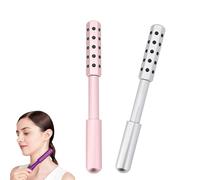 Elarique Glow Sculpting - Beauty Roller, Facelift Pro Beautys Roller, Uplift Facial Massaging Beauty Tool, with Cooling & Sculpting, with 30 Germanium Stone Face for Skin Care (Pink+Silver)