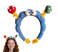 Elastic Big Eyes Hairband, Cute Plush Head Wrap, Stretchy Makeup Accessory, 15x15x2cm Cartoon Head Hoop for Routine, Workout, Summer Activities Adapts Seamlessly Practicality