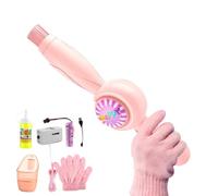 Elastic Bubble Fog Wand - Rechargeable LED Mist Bubble Machine (31x8x5cm) | Colorful Light Bubblle Blower, Kids Bubbles Maker Toy, Outdoor Summer Party Toy, Bubbles Fog Machine For Beach Birthday