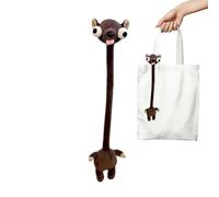 Elastic Cervical Mascot Pendant, Hanging Zoological Ornament, Velvet Llama Companion, Decorative Fiber Creature Plush, Magnetic Utility Display Fixture, Versatile Interior Showcase For Personal Style