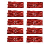 Elastic Chair Cover Bands 10 - Pack | Stretch Sashes for Wedding Banquet & Hotel Decoration | 4 Colors Hand Wash Only | Reusable Chair Bows for Party & Event Decor (Red)