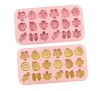 Elastic Confection Forms, Botanical Gel Shaping Kit, Double Unit Resin Casting Slab Func, Edible Safe Polymer Tooling, Artistic Printing Pattern Motivo, Domestic Culinary Workstation Hub