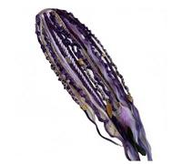 Elastic Dread Ponytail, Boho Dreadlock Hair Extension, One-Minute Install Boho Hair with Beads & Charms for Music Festivals & Everyday Wear