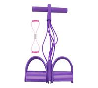 Elastic Pull Rope Fitness - 8-Tube Equipment with Figure 8 Exercise Band, Yoga Foot Puller for Abdomen, Waist, Arm Exercise, Men, Women, Beginner Home Gym Workout, Strength Training, Stretching