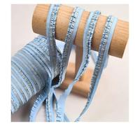 Elastic Sewing Ribbon, Ruffle Lace Trimming, DIY Underwear Lingerie Accessories, Wide Colors, Crafts, 1.2cm(Color 10)