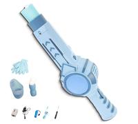 Elastic Smog Bubble Machine with Portable Bubble Blower, for Boys and Girls, Smog Bubbles Blower, Portable Bubbles Maker, for Birthday Parties (Blue)