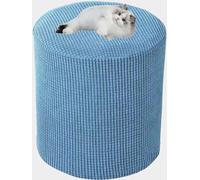 Elástica Funda de Puff Cuadrado/Redonda 40x40/45x45 Fundas de Reposapiés Jacquard Terciopelo Suave Funda otomana, Protector De Muebles, para Taburete Otomano ( Color : A18 , Size : 40x40cm/15.7x15.7"