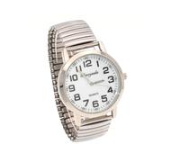 (Elástico grande blanco) Relojes de lujo para amantes de la marca, reloj de cuarzo clásico simple, reloj