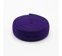 Elástico para coser 10 Uds 5M 18mm Color banda elástica plana blanco y negro 15-30mm perforado, pañal vestido de maternidad accesorios costura artesanal(Deep purple 5m)