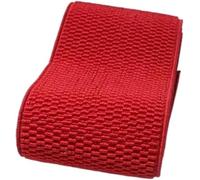 Elástico para Coser Pantalones de 6 cm de Ancho Falda Cinturón Color Banda elástica Sarga Cinta elástica Cinta elástica de látex Banda de Goma (Verde Hierba) -1M_60MM-Rojo