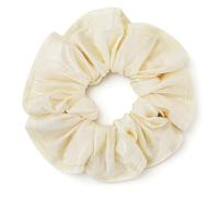 Elastico per capelli, scrunchie in raso da donna, grande,tridimensionale, morbido elastico, fermacoda per capelli lunghi e folti, colore beige