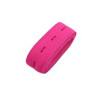 Elástico tejido for ojales, 20 mm, multicolor (2-5 yardas)(Rose Red,20mm 2yads)