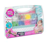 Elasticolor Pro Travel Mega Set - Caja con marco para construir pulseras y collares con gomas elásticas