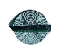 Elásticos con purpurina metálica de 5/8 pulgadas, 0.591 in, cinta de licra, pulsera, lazo para el pelo, diadema, vestido de tutú, adorno de costura, 1, 3, 5 yardas, 2 tonos, verde, 0.591 in, 5