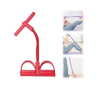 Elásticos de fitness | 4 tubos con de tracción por pedal, cuerda con asas integradas para abdominales, principiantes y musculatura de brazos y piernas, accesorios portátiles para el hogar