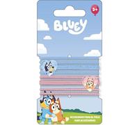 ARTESANÍA CERDÁ Elásticos cabello Bluey 8 piezas niñas decoraciones Bluey y Bingo rosa/azul pastel