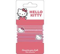 Elásticos para el cabello Hello Kitty 8 piezas para niñas | Ligas decorativas infantiles rosa con diseños oficiales de Sanrio