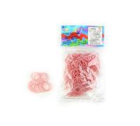 Elásticos Rainbow Loom Rojo Con Lentejuelas