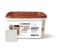 Elastolith adhesivo para ladrillo flexible, mono componente, listo para usar, color BLANCO, paquete 5kg para aplicar 2 metros cuadrados
