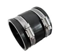 Elastómero De Pvc Flexible Acoplador de manguito flexible con abrazaderas Puertos conector manguera repuesto multiusos(160mmx175mmx150mm)